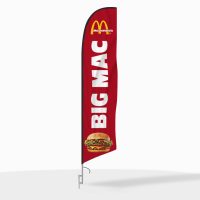 McDonald’s Big Mac Feather Flag with Ground Spike