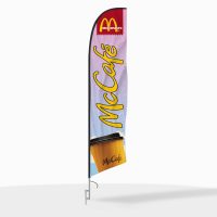 McDonald’s McCafé Feather Flag with Ground Spike