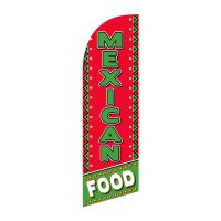 Small Mexican Food Feather Flag
