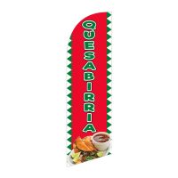 Small Quesabirria Feather Flag