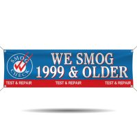 Smog Check for 1999 and Older Vehicles Vinyl Banner