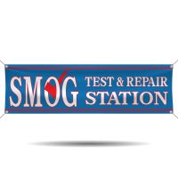 Smog Station Test and Repair Vinyl Banner