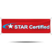 STAR Certified Smog Station Vinyl Banner