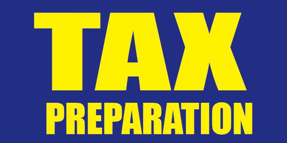 Tax Preparation Sign Banner 4X8