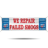 We Repair Failed Smog Checks Vinyl Banner